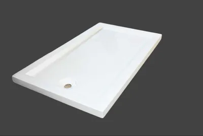 Produktbild von Duschwannen 80x130 Duschtasse 130x80 Super Flach Hochwertige Duschtasse Extra Flach und Extra verstärkt Designer Duschwanne aus Sanitär Marke Kreabad