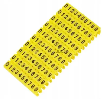 Obrázek produktu pro Cosmo Y-HM60 Označovače vodičů 8.0-10.0mm žluté 100ks