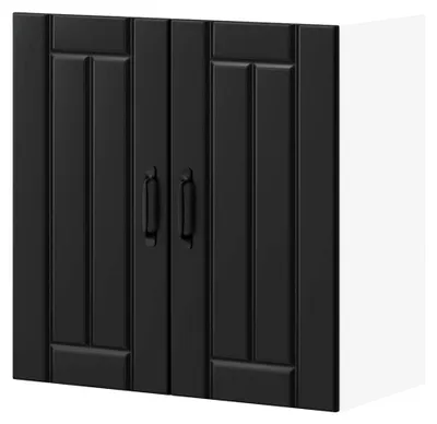 Produktbild von Küchen-Hängeschrank Lucca Schwarz Holzwerkstoff
