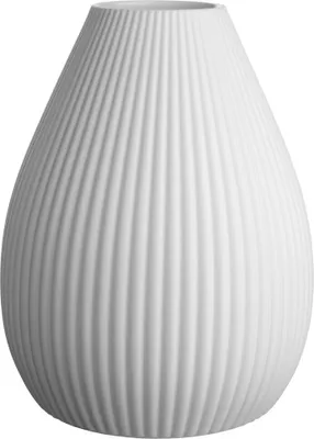 Zdjęcie produktu dla ASA Vase, weiß RICA D. 18,7 cm, H. 24 cm, stripes