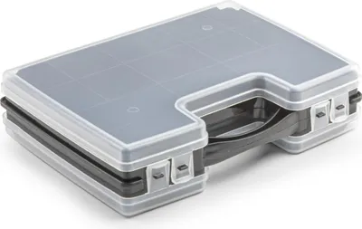Produktbild von PlasticForte Aufbewahrungskoffer - 22 Facher - schwarz - 28 x 21 x 6 cm