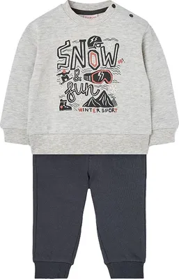Produktbild von Boboli Fleece Trainingsanzug Grau 4 Years Junge Grau 4 Years