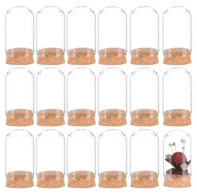 Obrázek produktu pro 30 kusů skleněných nádobek o objemu 20 ml s korkovými zátkami, vhodné pro dekorativní účely