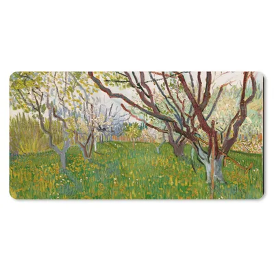 Produktbild von MuchoWow® Schreibtischunterlage Blühender Obstgarten - Vincent van Gogh 80x40 cm - XXL Mauspad - Gaming Mauspad