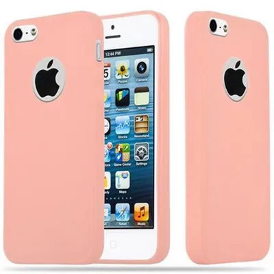 Produktbild von Cadorabo Hülle für Apple iPhone 5 / 5S / SE 2016 Schutzhülle in Rosa Handyhülle TPU Silikon Etui Case Cover