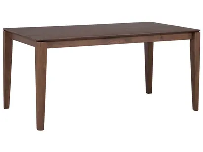Produktbild von BELIANI Esstisch Dunkle Walnuss 90 x 160 cm Holzfurnierte MDF Platte Matt Rechteckig Klassisch