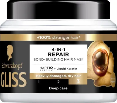 Obrázek produktu pro Gliss 4 v 1 regenerační vyživující maska 400 ml W