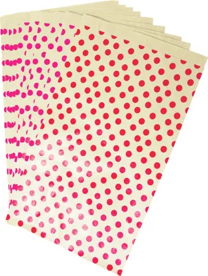 Produktbild von Clairefontaine Pkg 50 Geschenktüten Kraft, 21x37+7cm, Punkte Kartonbraun 394108C