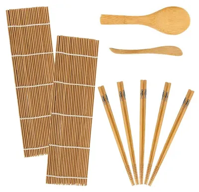 Produktbild von Sushi-Set – Bambus – 9 Stück – Set für Anfänger