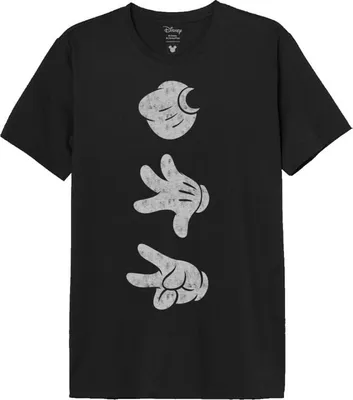 Produktbild von Mickey Mouse T-Shirt Herren Mickey Hands schwarz L