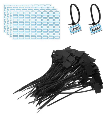 200 Nylon-Kabelbinder, 165 mm, wiederverwendbar, für Kabelorganisation