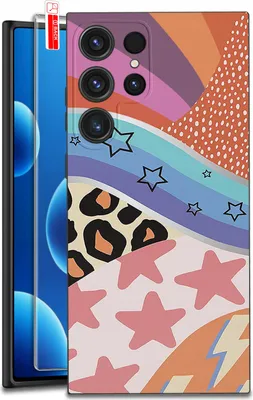 Obrázok produktu pre ETUI do Samsung Galaxy S25 Ultra WZORY | SILIKONOWE MATT CASE + SZKŁO 9H