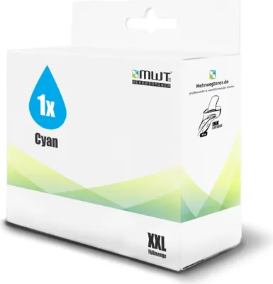 Produktbild von 1 Mehrwegtoner kompatible Tintenpatrone ersetzt Brother LC985C Cyan