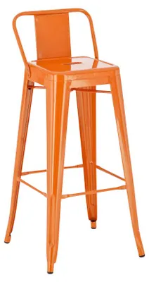 Obrázok produktu pre Kovová barová stolička Mason - Oranžová