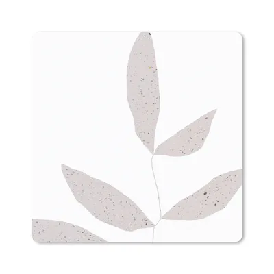 Produktbild von MuchoWow® Mauspad Mousepad Blätter - Design - Pastell 30x30 cm - Mousepads - Maus Mat - Pad - Mausunterlage - Gaming