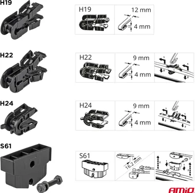 Obrázok produktu pre AMiO Stierač 904 28" 700mm TRUCK T03