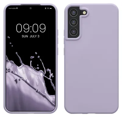 Produktbild von kwmobile Handyhülle für Samsung Galaxy S22 Plus Hülle - Case Silikon - Kabelloses Laden - Schutzhülle Cover in Pastell Lavendel