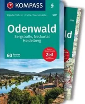 Image de KOMPASS Wanderführer Odenwald, 60 Touren mit Extra-Tourenkarte