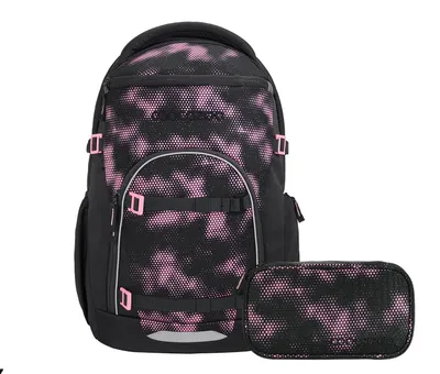 Produktbild von Coocazoo Byte Pink Illusion Schulrucksack Set 2tlg.