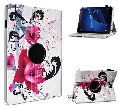 Produktbild von Samsung Galaxy Tab 4 / 3 / 2 10.1 Tablet Hülle Tasche Schutzhülle Case DrehbarFarbe 360 Uni:Motiv 6