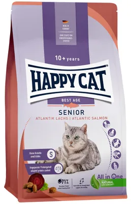 Image de HappyCat 300g Senior Lachs de l'Atlantique