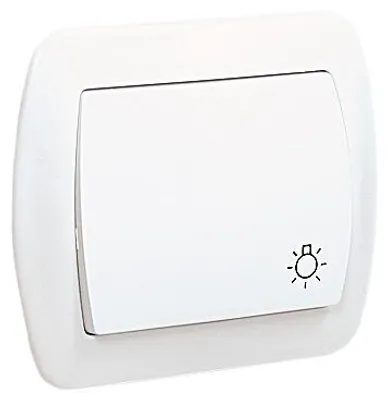 Image de Bouton-poussoir pour éclairage AKORD Blanc