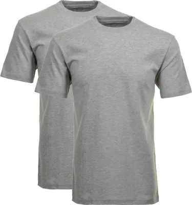 Zdjęcie produktu dla RAGMAN T-shirt męski 2-pak - 1/2 rękawa, kamizelka, okrągły dekolt Szary 7XL
