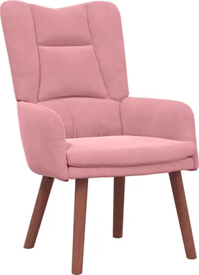 Image de fauteuil vidaXL rose 63 x 67 x 94 cm velours
