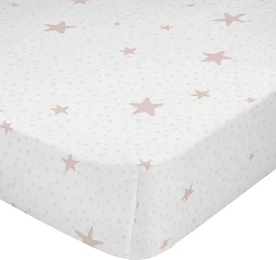 Image de Drap de lit HappyFriday BASIC KIDS Rose 90 x 200 x 32 cm