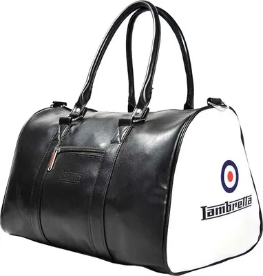 Produktbild von Einheitsgröße|Lambretta Retro Sports Bag Tasche 23 x 40 x 25 T20064S-BLK/WHT
