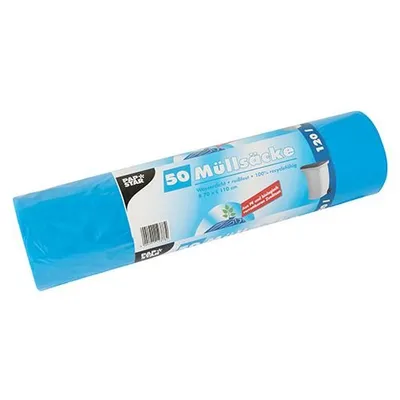 Produktbild von Müllsäcke, HDPE 120 l 110 cm x 70 cm blau 24 my