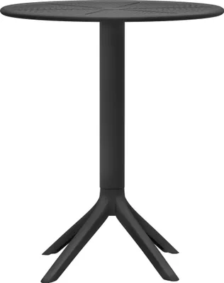 Produktbild von CLP Tisch Lacota Ø 60 cm wetterfest und UV-beständig schwarz