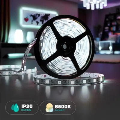 Produktbild von LED-Leuchtbänder - 2835 - 240 - IP20 - 6500K - 5m Rolle
