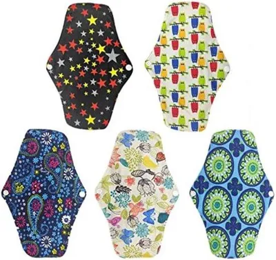 Produktbild von Famanu Waschbare Menstruationsbinde - 26 cm - 5er Pack