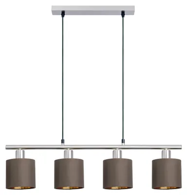 Image de Näve E14 Lampe à suspendre MARON 72,4x12cm brun 7092014