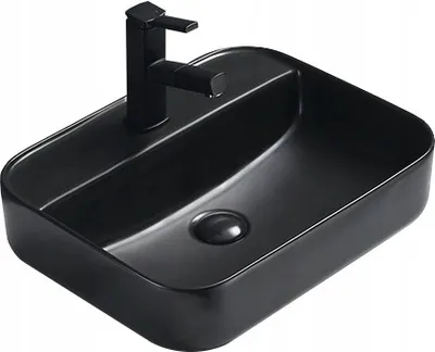 Produktbild von Mexen Alba Aufsatzwaschbecken 50 x 40 cm, Schwarz matt - 21955085