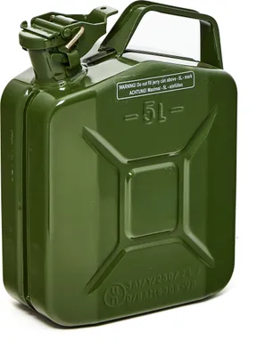 Produktbild von Oxid7® by BW Kraftstoffkanister Metall Benzinkanister 5 Liter - Olivegrün RAL 6003 - UN-Zulassung - Hergestellt in Europa