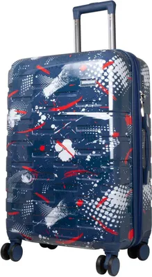 Produktbild von Mittlerer Reisekoffer mit Motiv Pescara 65 cm Hartschale dunkelblau