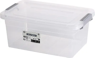 Produktbild von Urban Living Aufbewahrungsbox - 5 Liter - 30 x 20 x 13 cm - mit Deckel und Clips - wasserdicht