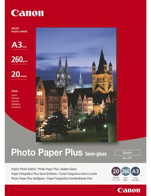 Zdjęcie produktu dla Canon 1686B026, Papier półbłyszczący, 260 g/m², Atramentowa, A3, 29.7x42 cm, 20 ark.