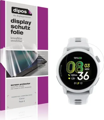 Produktbild von 6x Schutzfolie für Coros Pace 4 klar Displayschutzfolie Folie Display Schutz dipos