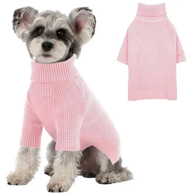 Immagine prodotto di Maglione per cani, traspirante, a maniche lunghe, colore rosa, taglia M