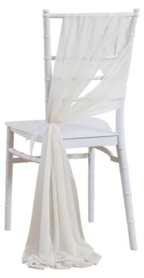 Obrázok produktu pre Šifónové stužky, 2 kusy, 20 x 278 cm, na dekoráciu stoličiek