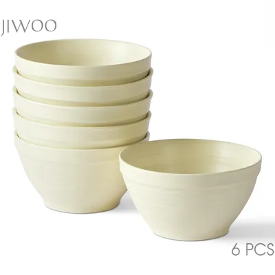 Produktbild von Schale set 6er Ø11,8cm Keramik Müslischale Frühstücksschale Suppenschalen Schalen für 6 Personen Matt-Glasur Bowl Mikrowellen- und Spülmaschinengest