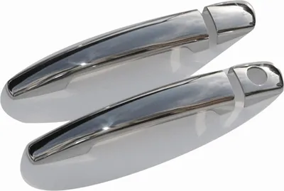 Obrázek produktu pro Krytky klik dveří pro Peugeot 207 2006-2015 nerezová ocel stříbrná 4ks