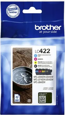 Image de Brother - Cartouche d'encre LC-422VAL noir 3 couleurs | 4 pièces