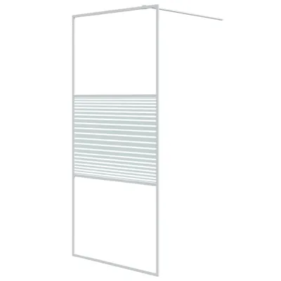Produktbild von vidaXL Duschwand für Begehbare Dusche Weiß 90x195 cm ESG-Klarglas