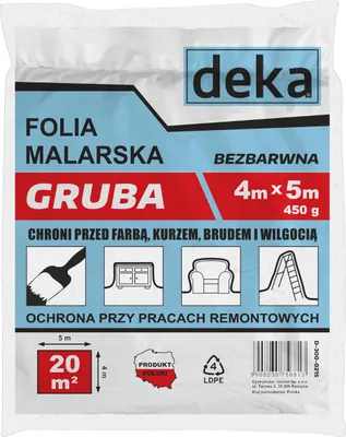 Produktbild von Dicke Malfolie, Farblos, 4*5M, 450G - D-300-0215