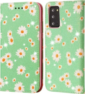 Produktbild von König Design Hülle kompatibel mit Samsung Galaxy Note 20 Kunstleder Handyhülle - Handy Case Grün