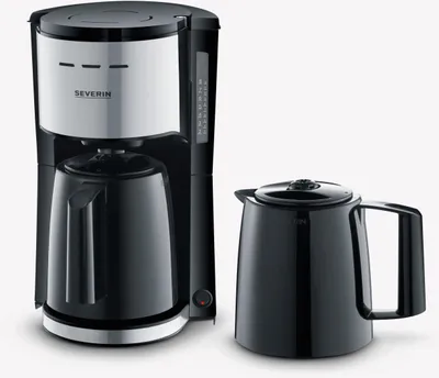 Produktbild von SEVERIN Filterkaffeemaschine mit 2 Thermokannen KA 9308 KA 9308 aus Kunststoff, schwarzsilber